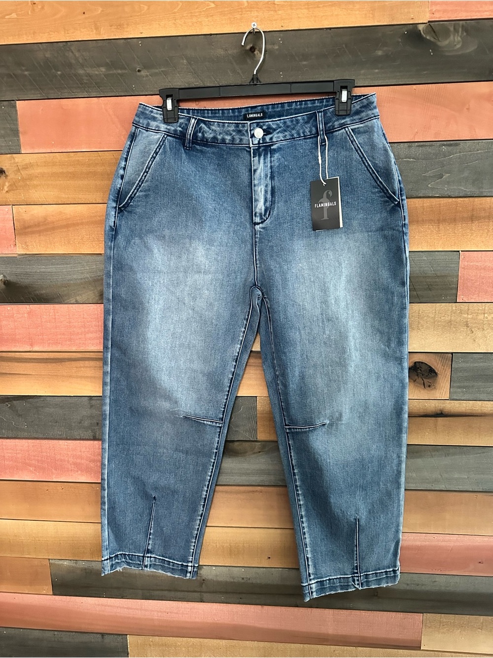 Flamingals Stretchy Barrel Jeans
